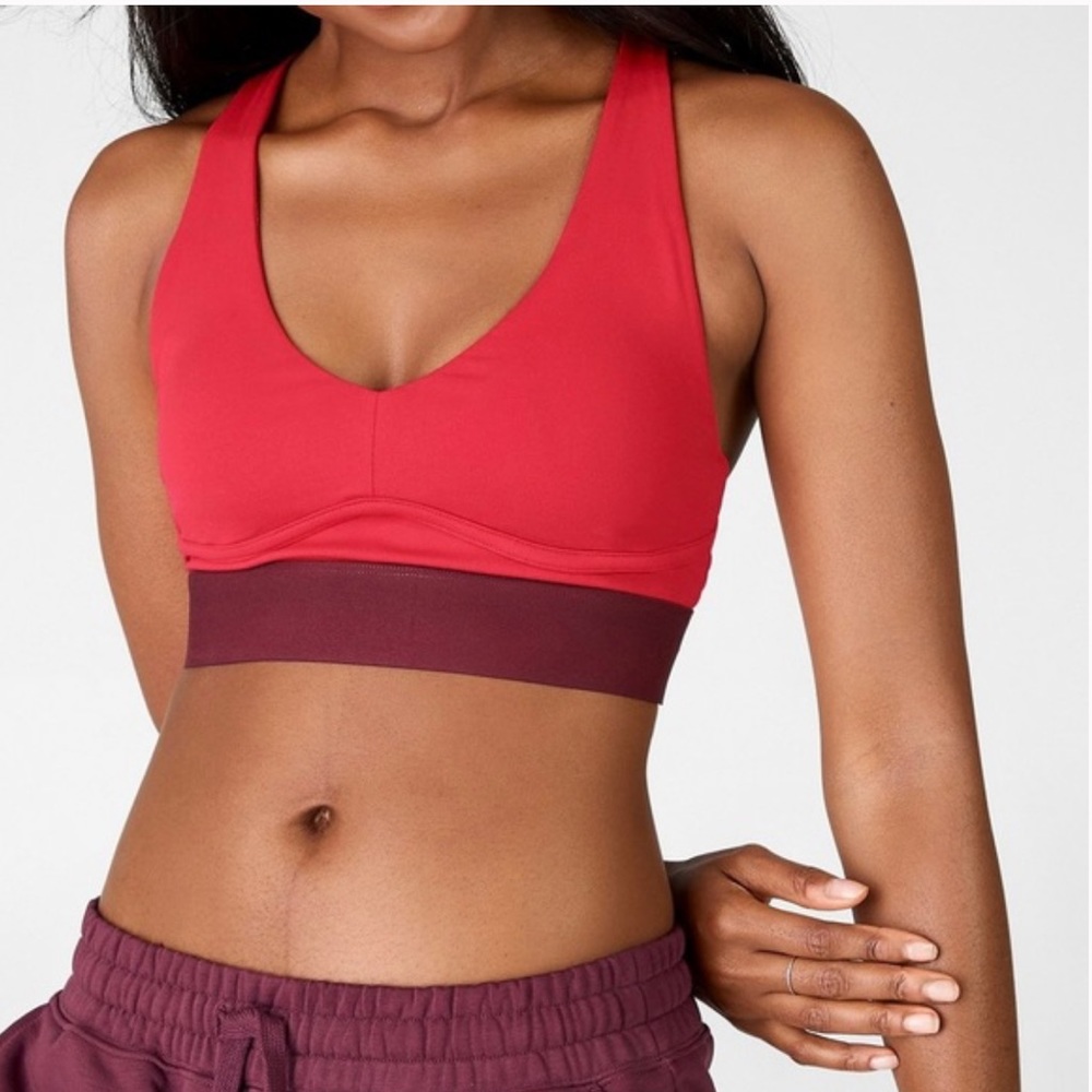 Fabletics All Day Every Day Bra Ii (Persimmon/Bla… - image 1